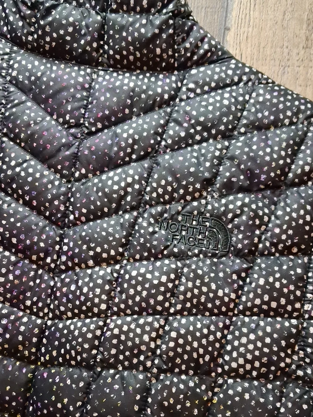 The North Face Women's Black Dot Quilted Vest Size L Large